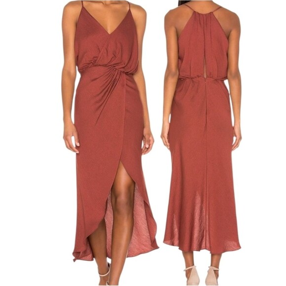 Joie Dresses & Skirts - Joie Tanika Terracotta/Rust Halter Dress size Medium